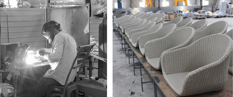 New metal & wicker factory - New production line for Polyfiber