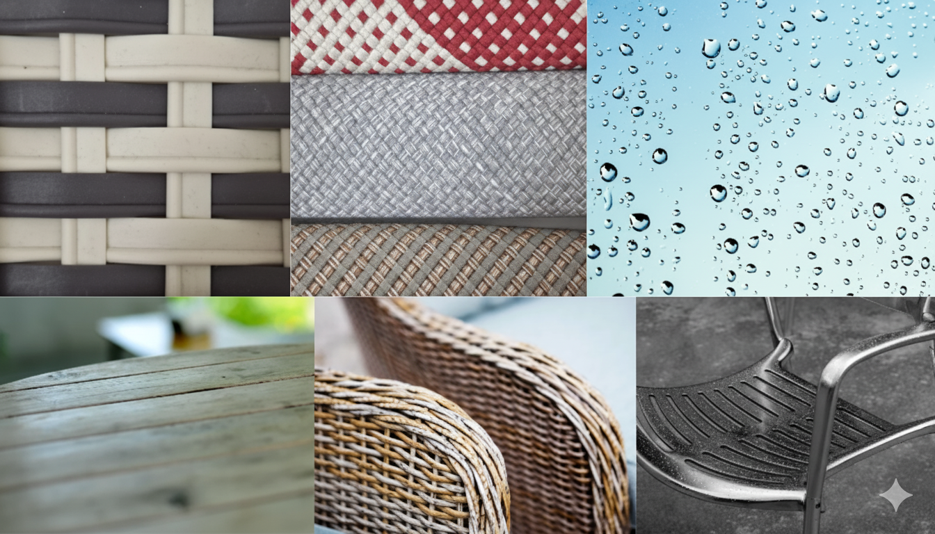 Outdoor furniture materials 